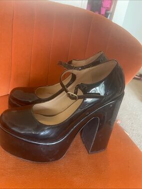Dolls kill Black platform Mary janes